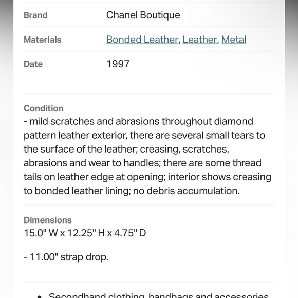 Vintage Chanel diamond pattern shoppers tote - Picture 13 of 13